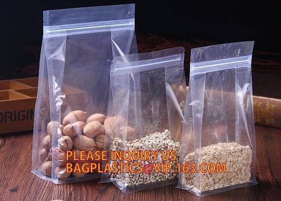 de voor het drukken geschikte plastic zak voor het voedselpakket van de suikergoedsnack, de zijzak van de verbindingspp plastic ritssluiting met matrijs sneed gat, pp-zak