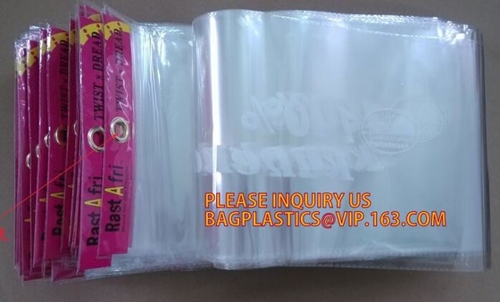k resealable plastic verpakkende zakken voor kleren, PE/PE/plastic de ritssluitings plastic zakken van pp voor kleren, hangerhaak