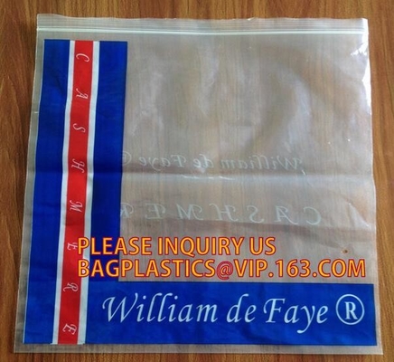Zelfverbindingsritssluiting Plastic Kleinhandels Verpakkingsopp Polyzak, k-het Pakket van de Ritssluitingszak met, duidelijke volledige colo van de ritssluitingszak