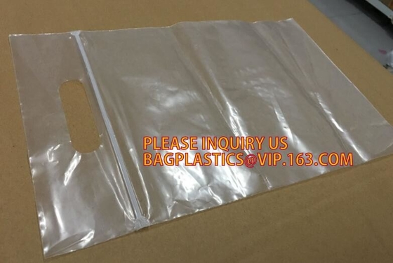 Hoog - kwaliteit Twee Spoor Transparante Vacuüm Plastic PE Ritssluiting voor pakketzak, het scheidbare plastic pit van het open eind dubbele spoor
