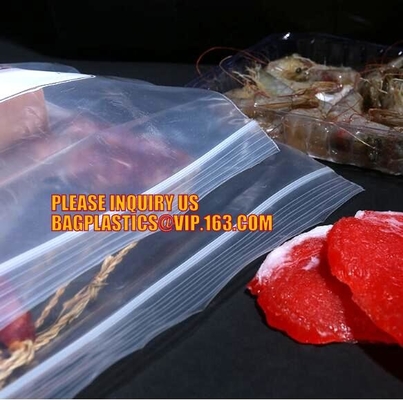 De verpakkingspe van de voedselrang drukte de transparante douane ritssluitingszakken met dubbele ritssluiting, de diepvriezerbedelaars van het Sandwich baggies voedsel