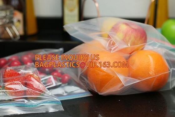 Duidelijke de douaneldpe plastic k van de voedselrang polyzak met kleurenvakverpakking, LDPE griplock ritssluiting baggies met douane p