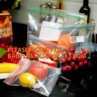 FDA-LDPE k de Zakken van de de Opslagdiepvriezer van de Gallonschuif, douane die minik-zakken met appelmerk drukken, rekupereerbare ROHS