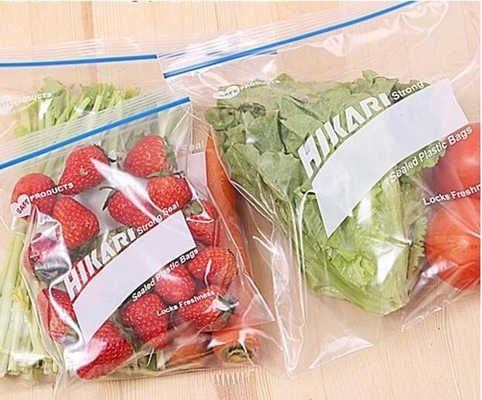 De dubbele verpakkende zak van de pitverbinding, Dubbele verzegelde gedrukte plastic de ritssluitingszak van de voedselopslag douane, Vochtbestendig plastiek gaat