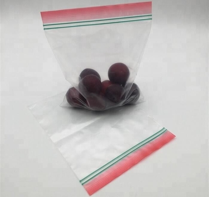 De dubbele verpakkende zak van de pitverbinding, Dubbele verzegelde gedrukte plastic de ritssluitingszak van de voedselopslag douane, Vochtbestendig plastiek gaat