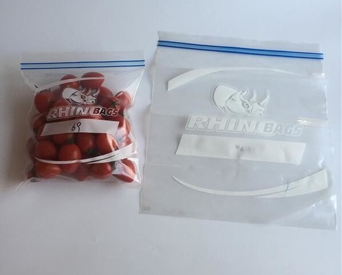 De dubbele verpakkende zak van de pitverbinding, Dubbele verzegelde gedrukte plastic de ritssluitingszak van de voedselopslag douane, Vochtbestendig plastiek gaat