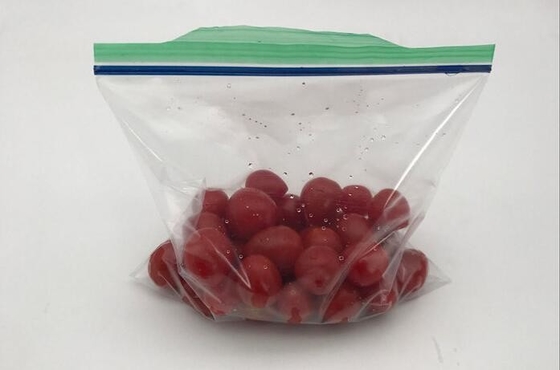De dubbele verpakkende zak van de pitverbinding, Dubbele verzegelde gedrukte plastic de ritssluitingszak van de voedselopslag douane, Vochtbestendig plastiek gaat