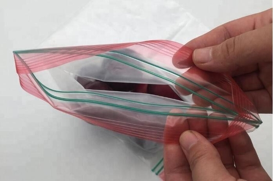 PE dubbel verzegeld van de de zakritssluiting van slot goed qualtity magisch plastic goedkoop kleurrijk vacuüm de zakpit, verpakkende tribune op zak bev