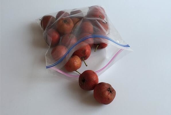 PE Transparante dubbele in het groot dubbele zelf-gestileerde de ritssluitingszak van de ritssluitings verzegelende zak, de Brengende Zak van Turkije met Dubbele Ritssluiting