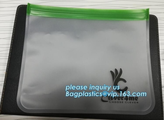 Het Vleeshond Cat Pet Food Storage Easy van de verbindings maakt de Opnieuw te gebruiken Verse Groente het Voedselzak van het 1 Litersilicone voor Ijskastbageas schoon