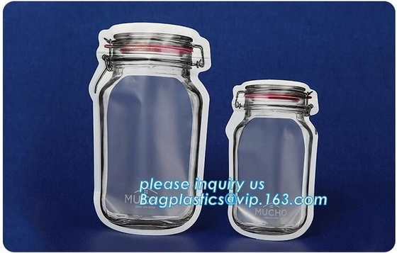 Resealable drie - de partij verzegelde de Zak van de Aluminiumfolieritssluiting/Voedsel Vochtbestendige k Zak met Douaneembleem, bagease