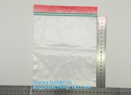 van de het voedselrang van douaneproducten doet de duidelijke de steentribune op opslag zakken van de voedsel de veilige plastic opslag, de zakken van de greepverbinding, greep in zakken