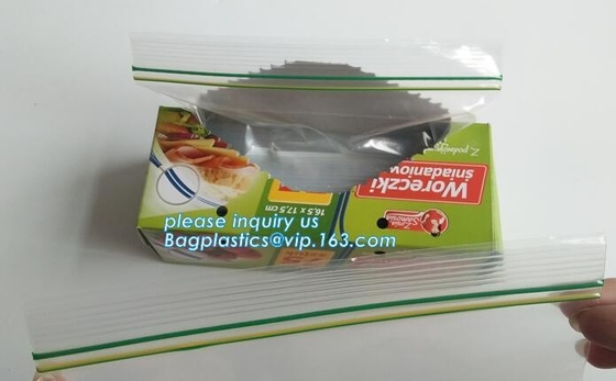voedselrang die de duidelijke zakldpe transparante douane gedrukte plastic k zak van ritssluitingszakken, LDPE Pla inpakt van de Voedselrang