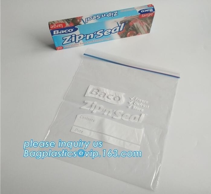 voedselrang die de duidelijke zakldpe transparante douane gedrukte plastic k zak van ritssluitingszakken, LDPE Pla inpakt van de Voedselrang