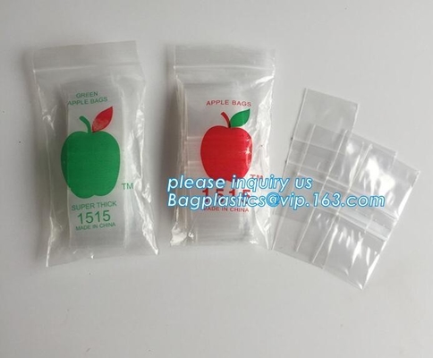 1515 miniappelk zakken, appel baggies drukten minik-zak met verschillende grootte van de leverancier van China, minigrip