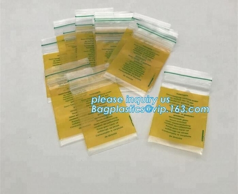 De kleine rode/roze/groene/gele/blauwe resealable zak van de fabrieksgepaste kleur voor decoratie, bagplastics, bageas