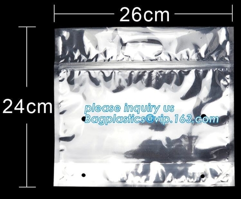 het vlakke verse voedsel/de droge van het de folie pop graan van het voedselaluminium de ritssluitingszak, Opslag voor Besparing kleden Gelamineerde Douane Vacuümc