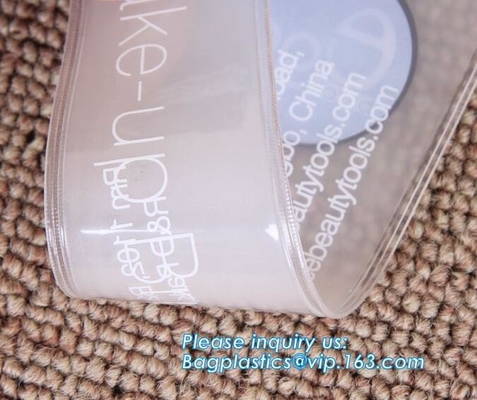 Biologisch afbreekbaar penpotlood houlder, Draagbaar waterdicht Transparant Blauw plastic pvc-van de de zakzak van de Potloodpen bagplasticspak