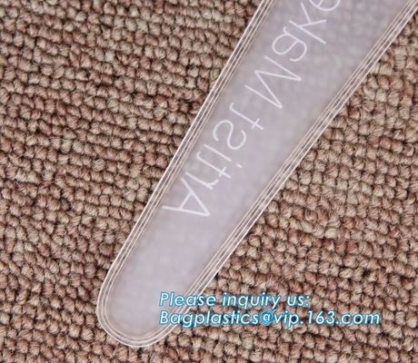 Biologisch afbreekbaar penpotlood houlder, Draagbaar waterdicht Transparant Blauw plastic pvc-van de de zakzak van de Potloodpen bagplasticspak