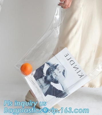 de meisjesfavorieten maken transparante het handvatzak van ritssluitingspvc voor toiletry waterdicht, parfumschoonheidsmiddelen die, handvat, dragen verpakken