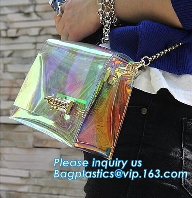 mini duidelijke pvc-lange de strookzak van de meisjesschouder, Vrouwen Zoete Handtas Duidelijke Jelly Transparent, pvc-Schouderzak Tote Chic Be