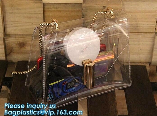 Kruis van pvc van de slingerschouder het Duidelijke - lichaamszak, pvc-de Zak van de de Damesschouder van handtasazië, het Strandzak W van pvc van Schoudertote pouch clear