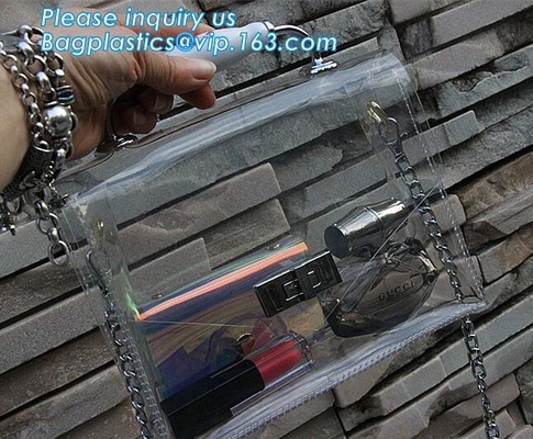 pvc-handtas met kleine zak, van de de Handtasschouder van pvc Transparant Modieus de Zakkruis - lichaamshandtas, pvc-drager, drager han
