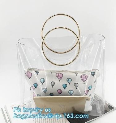 pvc-van het het lichaamssuikergoed van de suikergoedzak dwars de schouderzak met ketting, Duidelijke pvc-de schouderzak van SchoonheidsspecialistFashion voor vrouwen en meisjes, T