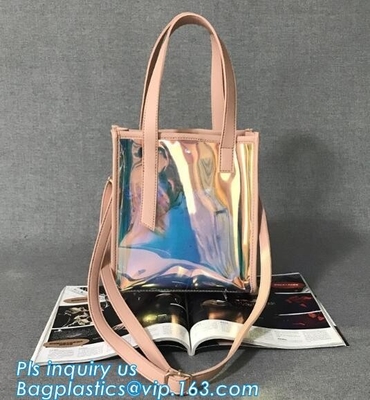 Klassieke Kleurrijke pvc-van de de Zakzak van de Portefeuillezak de schouderzak, pvc-Kruis - lichaamszak voor de Meisjes van de Schoolreis, Tote Bag Clear Shou
