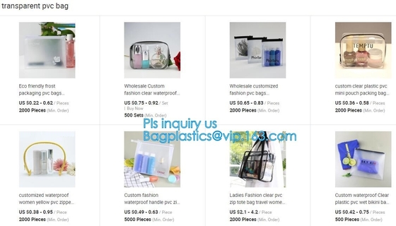 Elegante Transparante van de Totalisatorpvc van de Handtassenschouder het Strandzakken voor vrouwen met Ritssluiting, Vinyl Transparante pvc-Schouderzak met