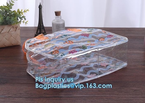 pvc-zak van de de capaciteitstotalisator van de schouderzak besloeg de grote voor vrouwen, van de zakpvc van de laserschouder de zak van de het leertotalisator, Duidelijke Tote/PVC-shou