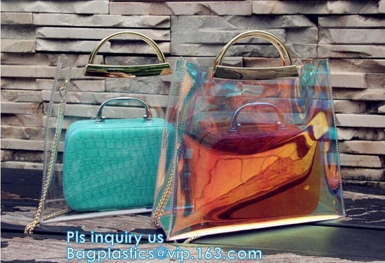 de dames vormen pvc-handtas, pvc-Vrouwenzakken Tote Beach Handbags, pvc-Vrouwenhandtas Tote Bag, Vrouwenhandtas, pvc-Strandzak