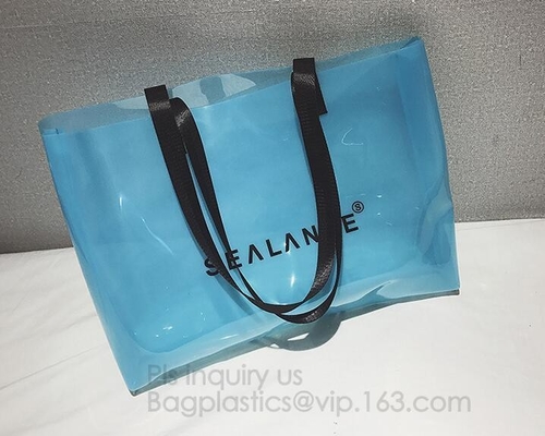 van de de ritssluitingsbikini van pvc de transparante kosmetische zak, totalisatordame die waterdicht pvc transparante strandzak, strandzak het zwemmen zwemmen