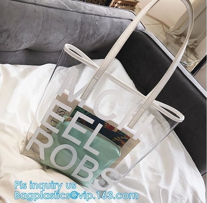 pu van pvc van de reis ontruimt de kosmetische zak leertoiletry zak van de zakmake-up voor vrouw, Maniervrouwen pvc-Strandkruis - lichaamszakken, hand