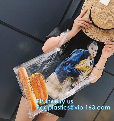 de draagbare transparante zak van de strandtotalisator, Zak van pvc van Strandbagtote de Duidelijke voor Strand, de Vrije tijdsschouder Moderne Desi van de Opslagmanier