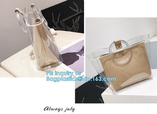 De totalisator van de Kleurenpvc van de schoonheidsbloem het winkelen zak, pvc-Deklaag600d Polyester Tote Bag Grocery Bag met Ritssluiting het Sluiten, handvat
