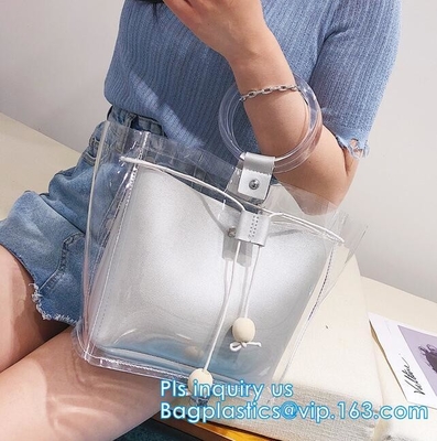 De totalisator van de Kleurenpvc van de schoonheidsbloem het winkelen zak, pvc-Deklaag600d Polyester Tote Bag Grocery Bag met Ritssluiting het Sluiten, handvat