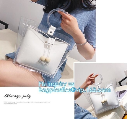 De totalisator van de Kleurenpvc van de schoonheidsbloem het winkelen zak, pvc-Deklaag600d Polyester Tote Bag Grocery Bag met Ritssluiting het Sluiten, handvat