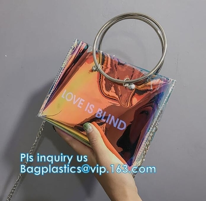 Van de handtas de Transparante pvc van maniervrouwen zak van de het Strand enige schouder Duidelijke, vrouwenhandtas, pvc-de zak van de de vrouwentotalisator van handtasdames