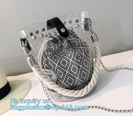 De Handtaspvc Tote Bag Waterproof Handbag, de Levendige handtas van druk promotiepvc, pvc van pvc van manierdames brandmerkte handtas