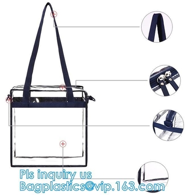 Populaire Damepu duidelijke schouderhandtas voor vrouwen, van de de Tienermanier van Eco de Vriendschappelijke Handtas van Pvc Duidelijke, de Populaire Muur van de Schouderzak