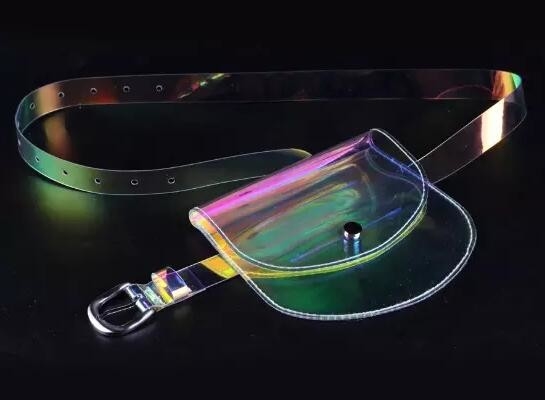 De Zak van de de Sportenriem van laserpvc, Taillezak, Fanny Pack, van de het Gevalzak van de Taillezak zak van de de sportentaille van pvc de Duidelijke/transparante riem, zak
