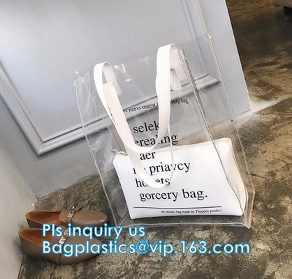 Toiletry behandelt de Kosmetische het Handvatzak van Pvc, pvc-zak withTube zak van douane de populaire pvc in het groot, Waterdichte Transparante Cosme