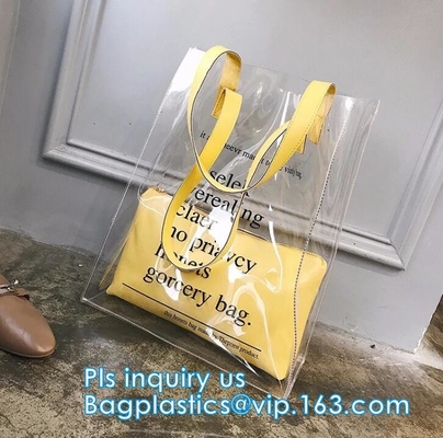 Toiletry behandelt de Kosmetische het Handvatzak van Pvc, pvc-zak withTube zak van douane de populaire pvc in het groot, Waterdichte Transparante Cosme
