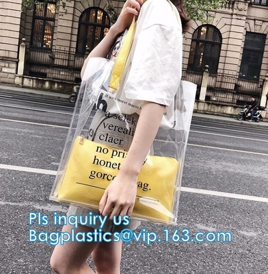 Toiletry behandelt de Kosmetische het Handvatzak van Pvc, pvc-zak withTube zak van douane de populaire pvc in het groot, Waterdichte Transparante Cosme