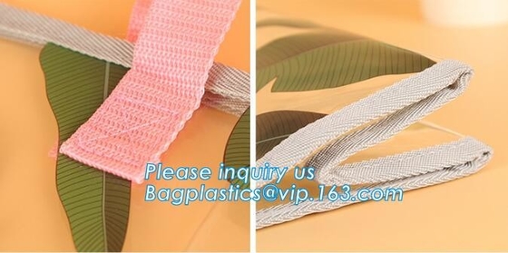 Van de Giftzakken van pvc de Kosmetische Zakken van de Kerstmisverpakking van Diy, zakken met handvat voor kleinhandelsvertoning, pvc van Organisatorstorage bag large