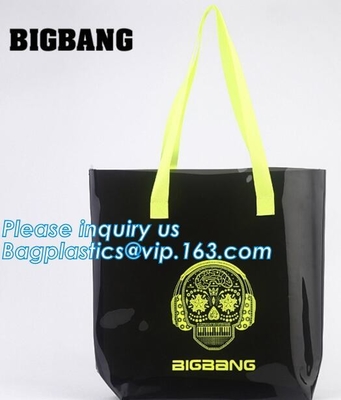 Van de Giftzakken van pvc de Kosmetische Zakken van de Kerstmisverpakking van Diy, zakken met handvat voor kleinhandelsvertoning, pvc van Organisatorstorage bag large