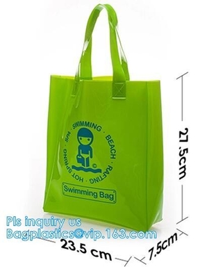 Van de Giftzakken van pvc de Kosmetische Zakken van de Kerstmisverpakking van Diy, zakken met handvat voor kleinhandelsvertoning, pvc van Organisatorstorage bag large