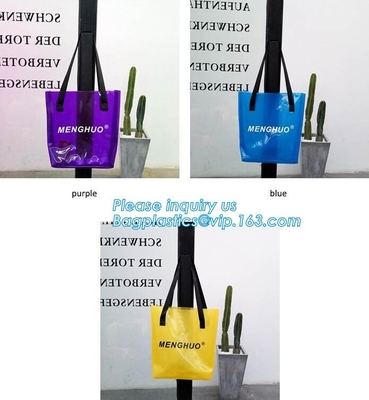 Biologisch afbreekbare Rekupereerbare het Winkelen van pvc Duidelijke Plastic Giftzakken, pvc Toy Plastic Bag met Kaartkopbal, de Douane Plas van de Matrijzenbesnoeiing