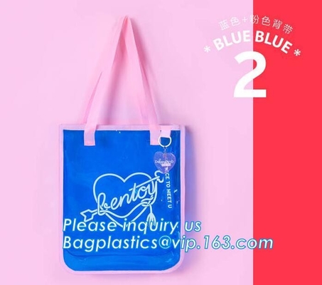 Het Strandzak van pvc van schoudertote pouch clear met Binnenlandse Zak, van het de vrouwen grote ontwerp van geleipvc van de de handtasschouder de slingerzak van l